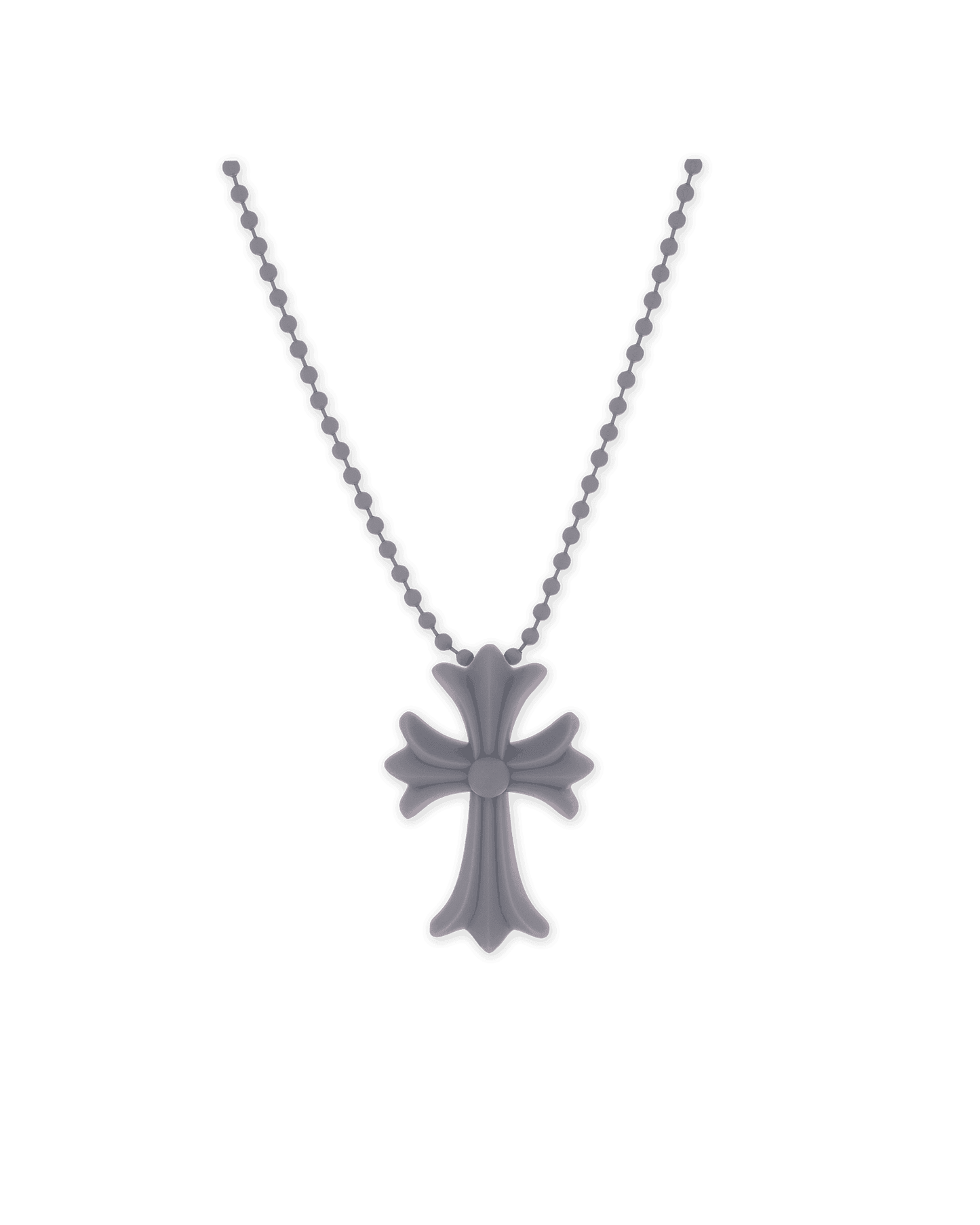 Chrome Hearts Silichrome Cross Necklace Grey - Supra Sneakers