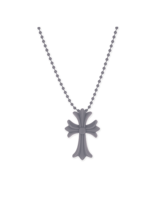 Chrome Hearts Silichrome Cross Necklace Grey - Supra Sneakers