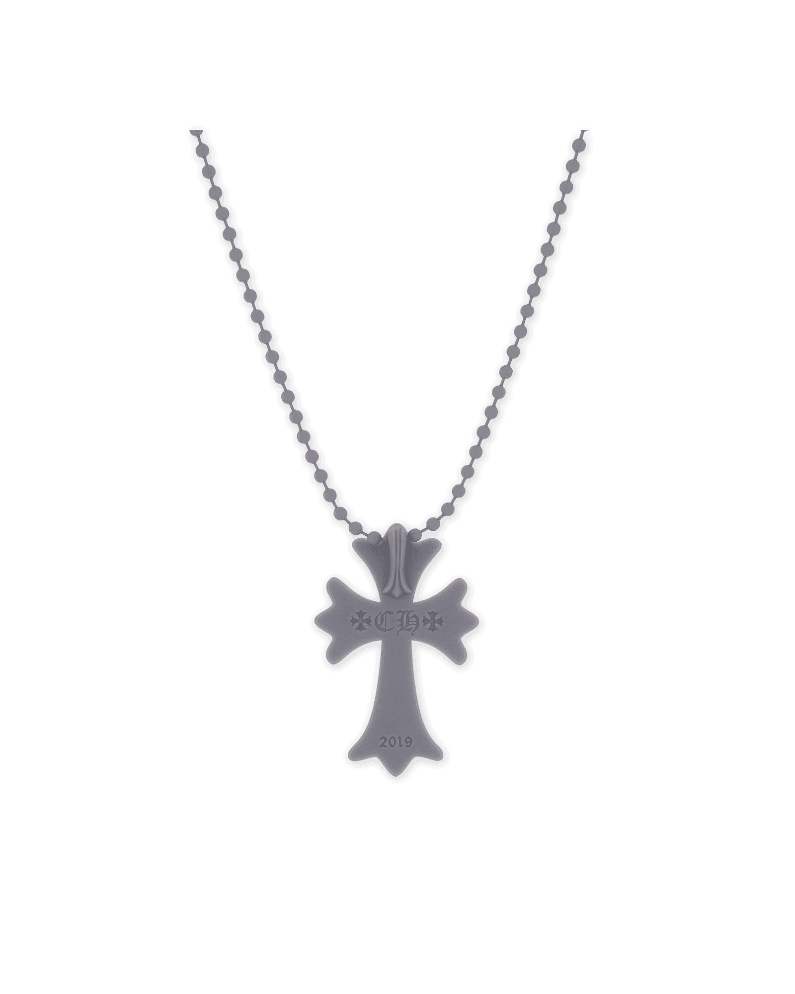 Chrome Hearts Silichrome Cross Necklace Grey - Supra Sneakers