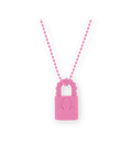 Collana Chrome Hearts Silichrome Lucchetto Fleurknee Rosa