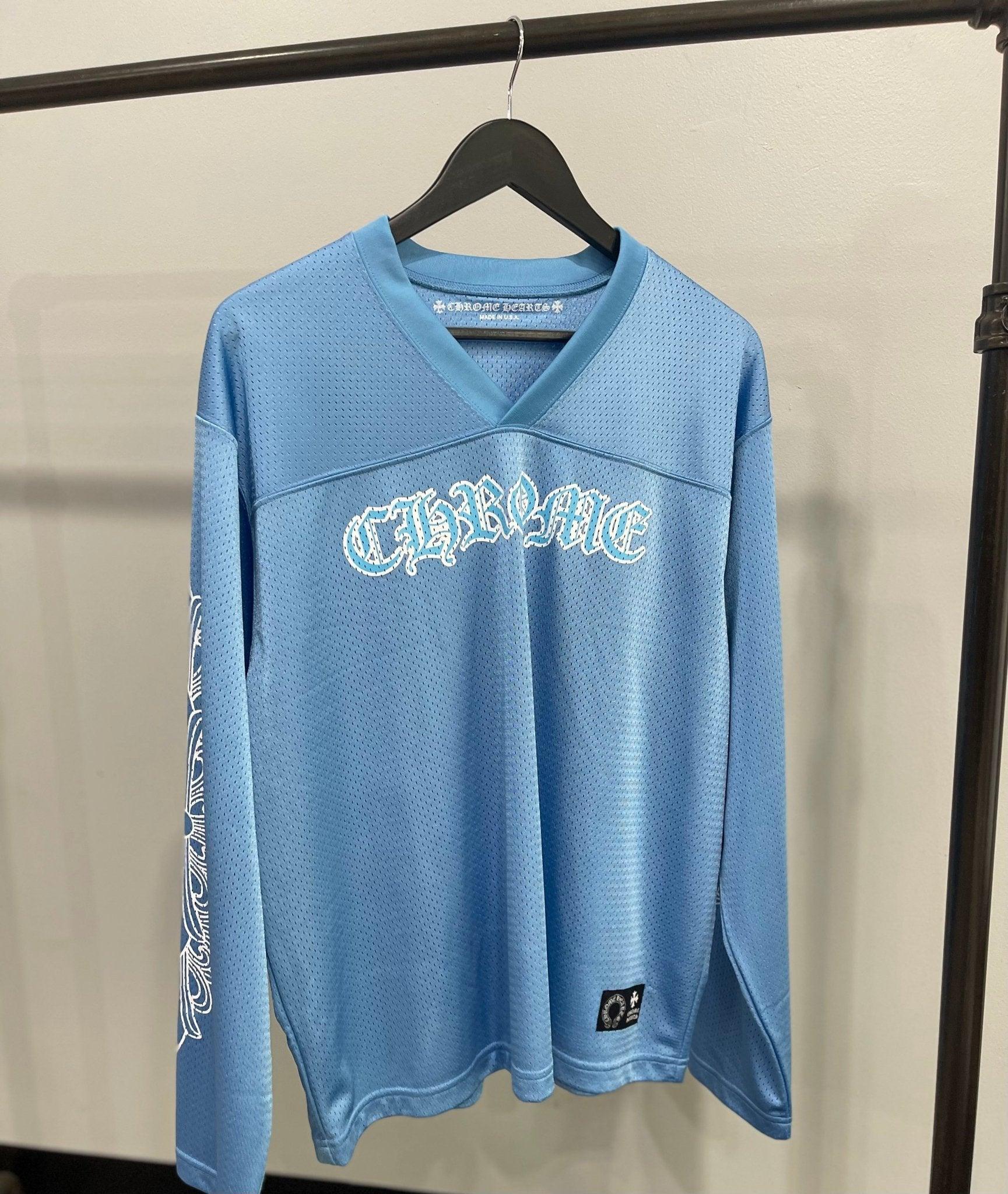 Chrome Hearts Sports Mesh Warm Up Jersey Blue - Supra Sneakers