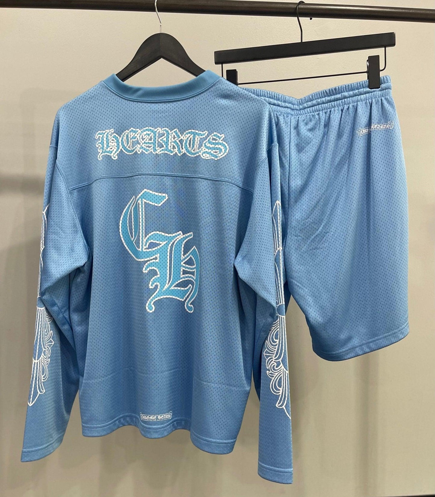 Chrome Hearts Sports Mesh Warm Up Jersey Blue - Supra Sneakers