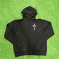 Chrome Hearts USA Shoulder Logo Hoodie Black - Supra Sneakers