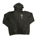 Felpa con cappuccio Chrome Hearts USA con logo sulla spalla, nera