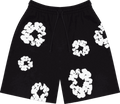 Denim Tears The Cotton Wreath Pantaloncini da tuta neri