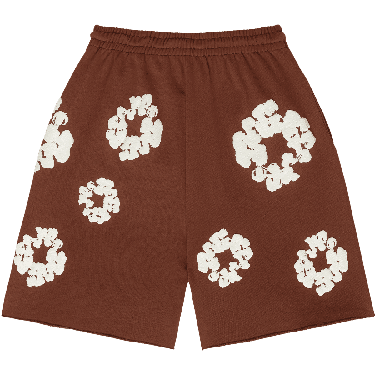 Denim Tears The Cotton Wreath Sweat Shorts Brown - Supra Sneakers