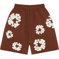 Denim Tears The Cotton Wreath Pantaloncini da tuta marrone