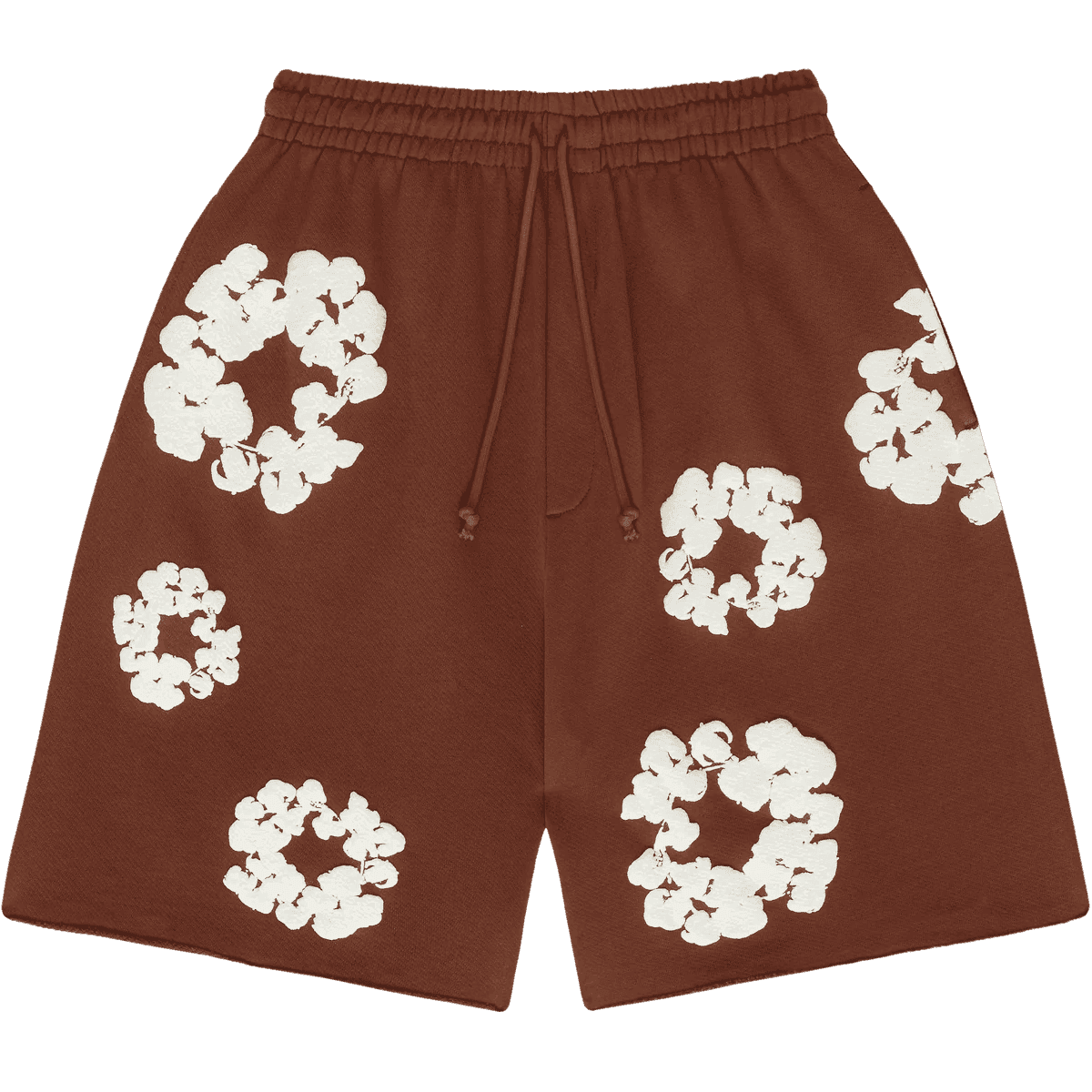 Denim Tears The Cotton Wreath Sweat Shorts Brown - Supra Sneakers