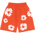 Denim Tears The Cotton Wreath Pantaloncini in felpa arancioni
