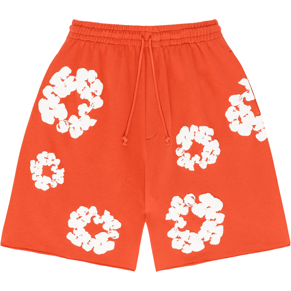 Denim Tears The Cotton Wreath Sweat Shorts Orange - Supra Sneakers