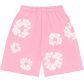 Denim Tears The Cotton Wreath Sweat Shorts Pink - Supra Sneakers