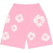Denim Tears The Cotton Wreath Sweat Shorts Pink - Supra Sneakers