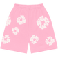 Denim Tears The Cotton Wreath Sweat Shorts Pink - Supra Sneakers