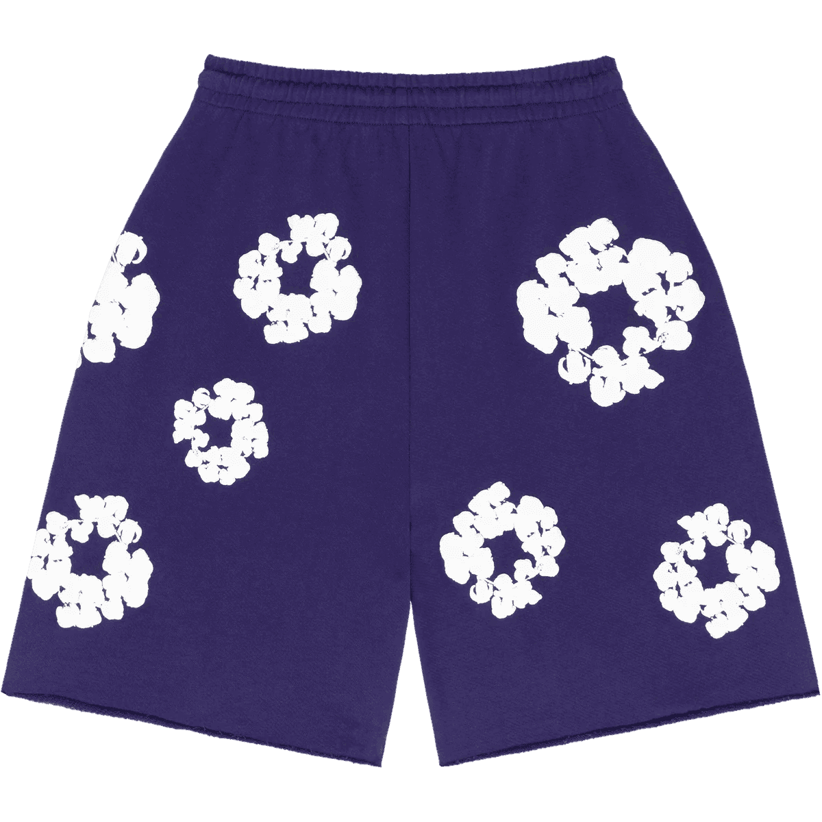 Denim Tears The Cotton Wreath Sweat Shorts Purple - Supra Sneakers