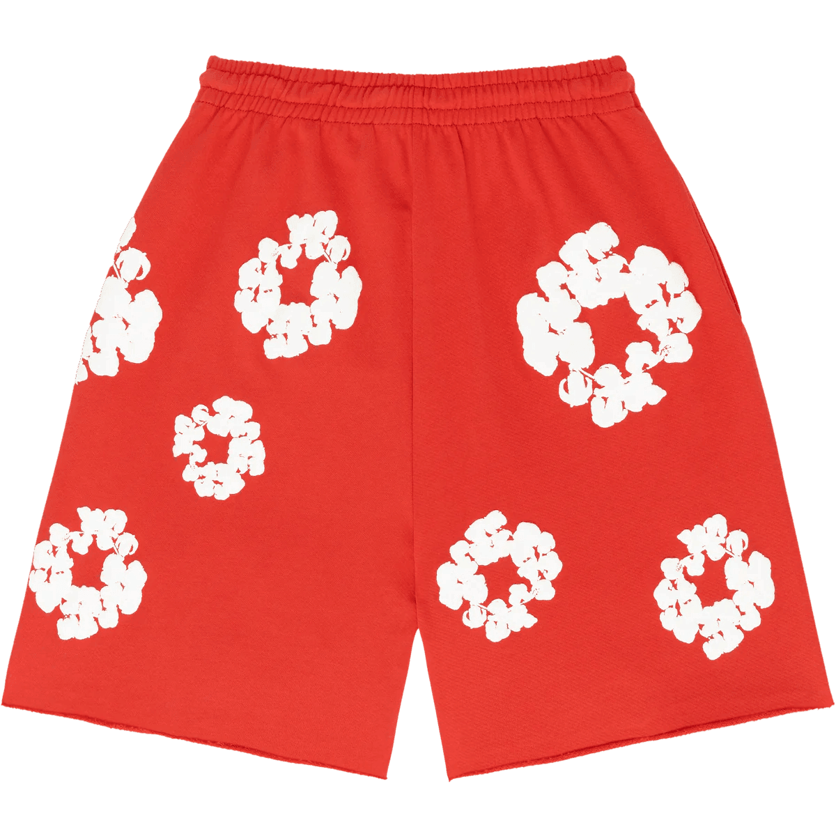 Denim Tears The Cotton Wreath Sweat Shorts Red - Supra Sneakers