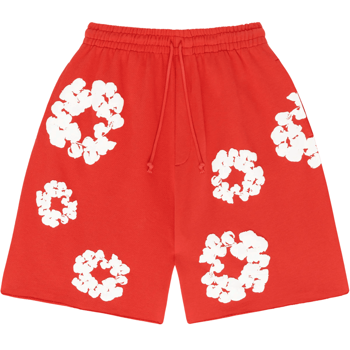 Denim Tears The Cotton Wreath Sweat Shorts Red - Supra Sneakers