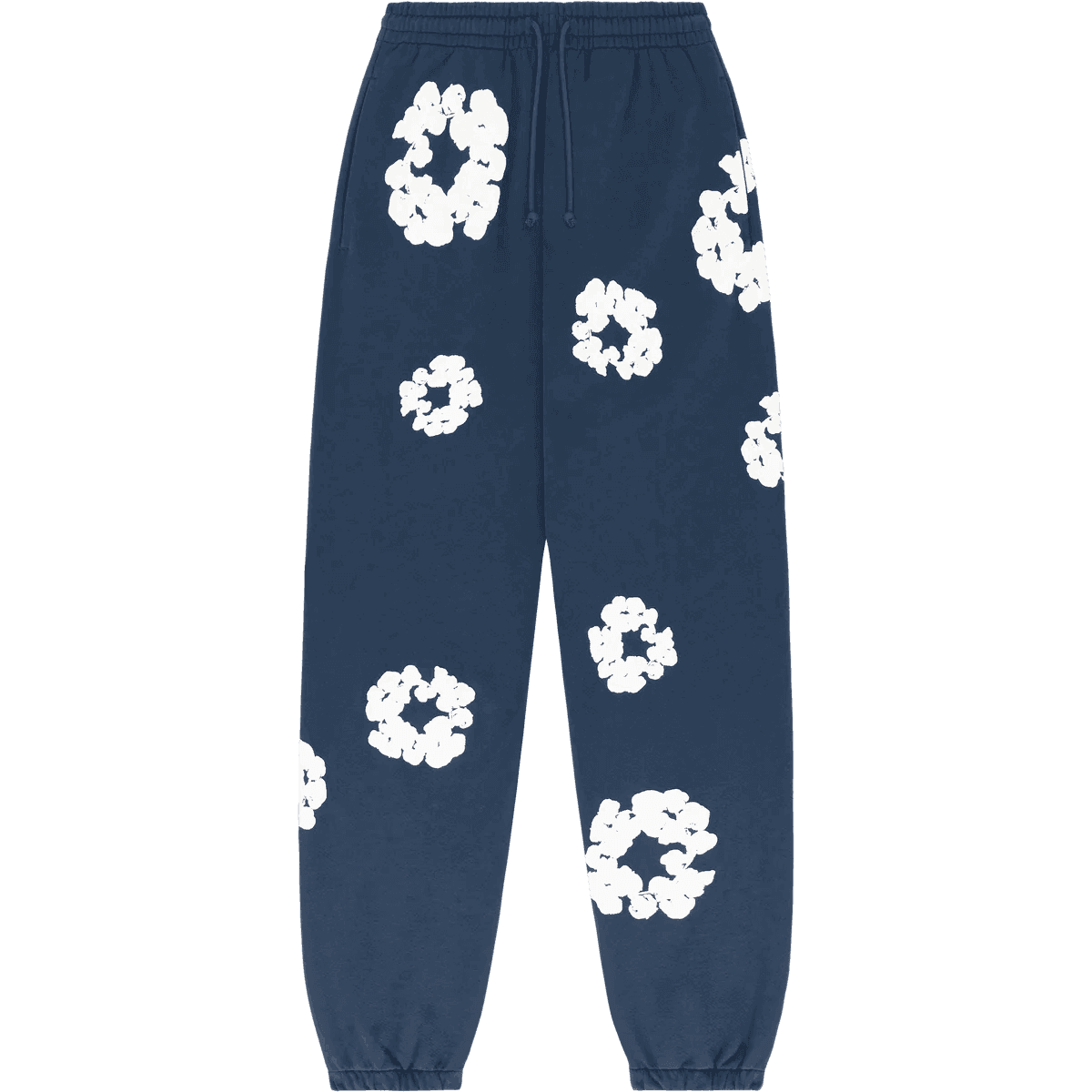 Denim Tears The Cotton Wreath Sweatpants Navy Blue - Supra Sneakers