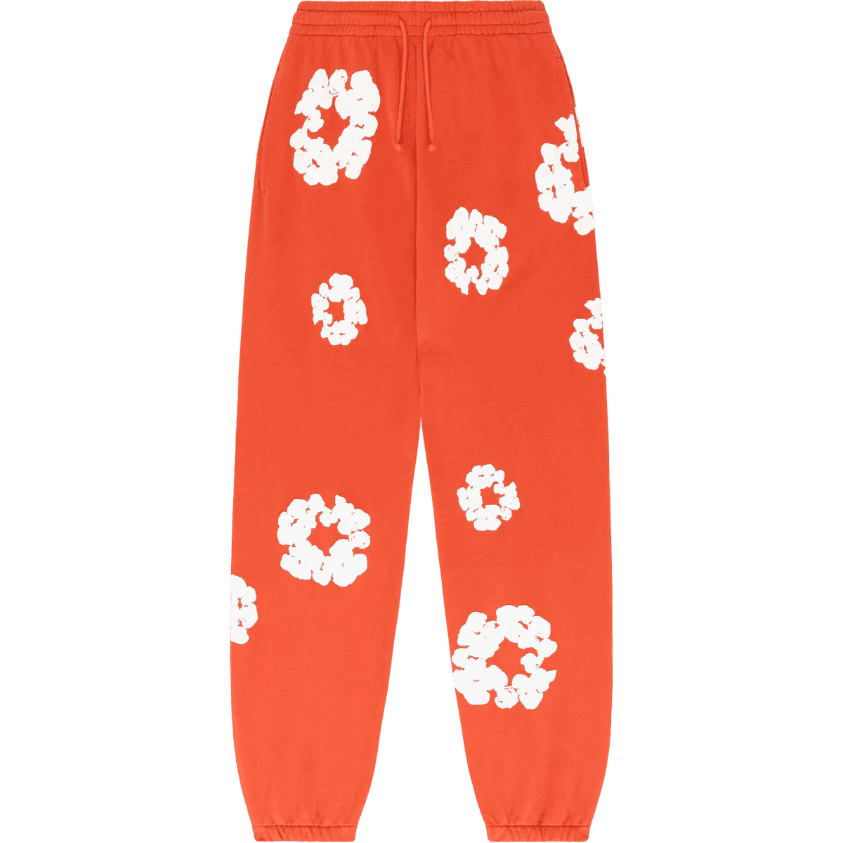 Denim Tears The Cotton Wreath Sweatpants Orange - Supra Sneakers