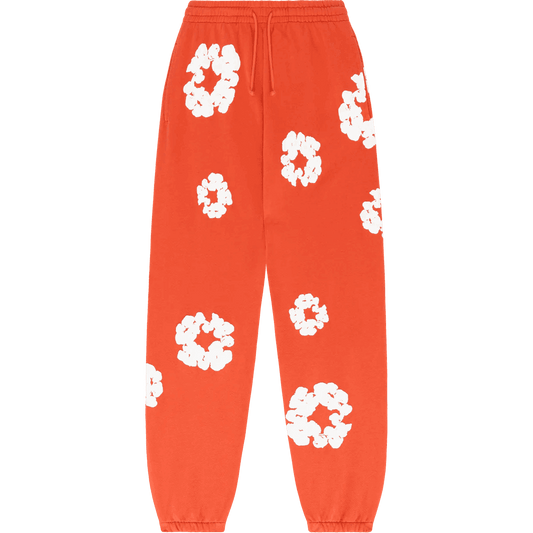 Denim Tears The Cotton Wreath Sweatpants Orange - Supra Sneakers