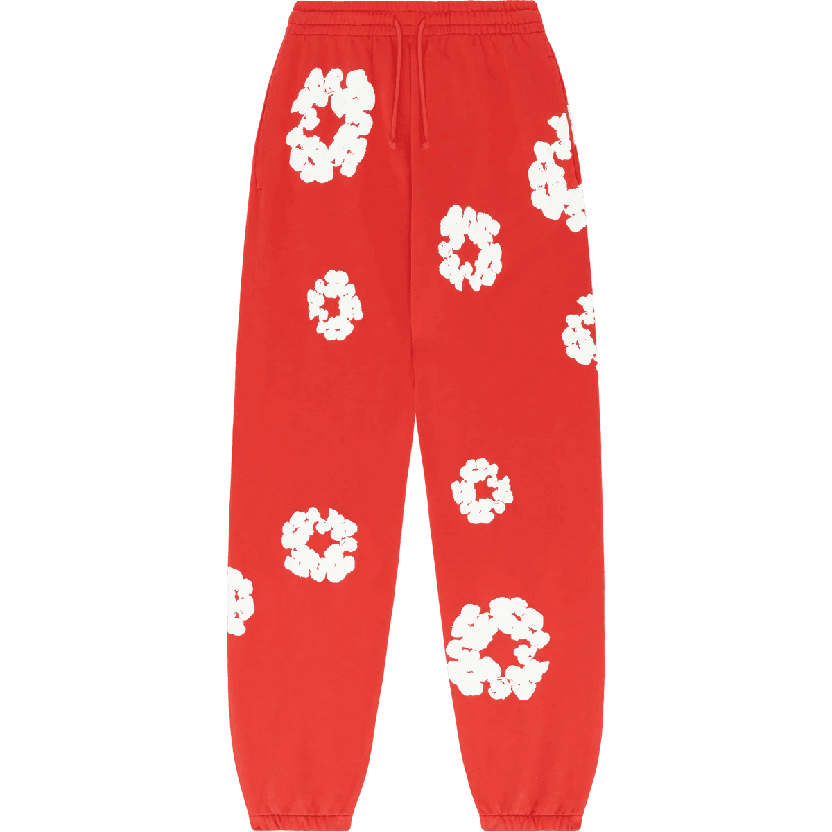 Denim Tears The Cotton Wreath Sweatpants Red - Supra Sneakers