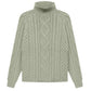 Fear of God Essentials Cable Knit Turtleneck Seafoam - Supra Sneakers