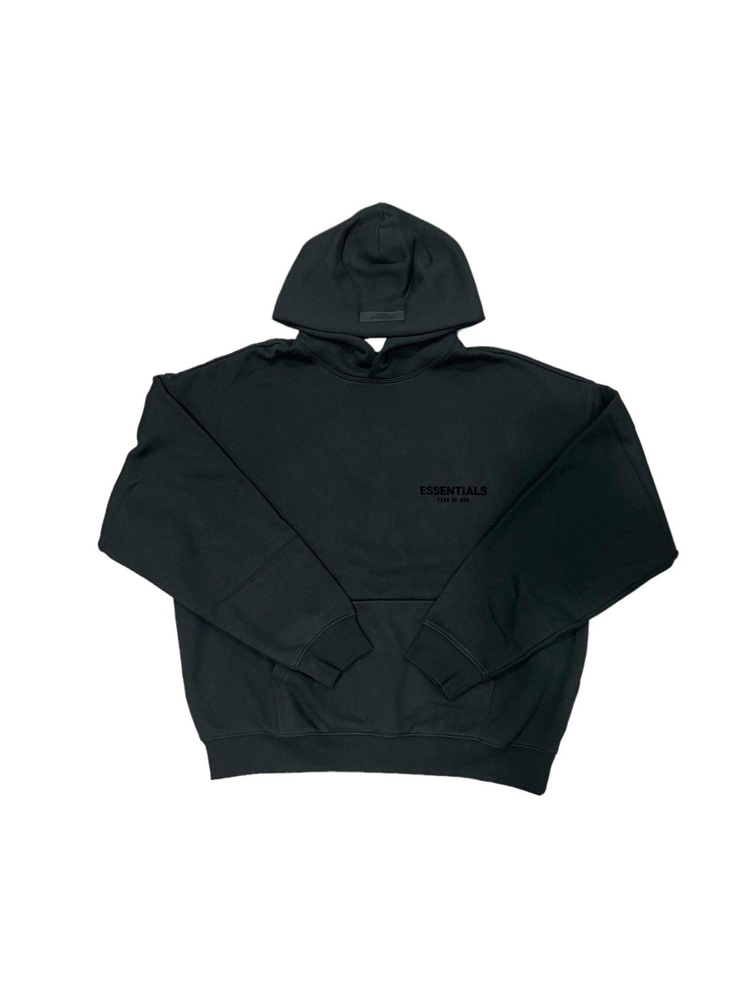 Fear of God Essentials Hoodie Core Black (FW22) - Supra Sneakers