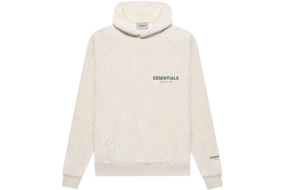 Fear of God Essentials Pullover Hoodie Light Heather Oatmeal - Supra Sneakers