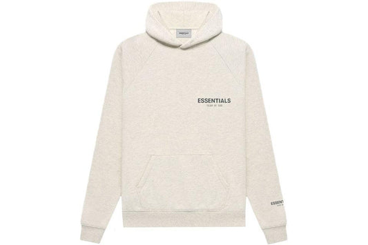 Fear of God Essentials Pullover Hoodie Light Heather Oatmeal - Supra Sneakers