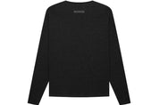 Fear of god Essentials Thermal Henley Long Sleeve Tee Black - Supra Sneakers