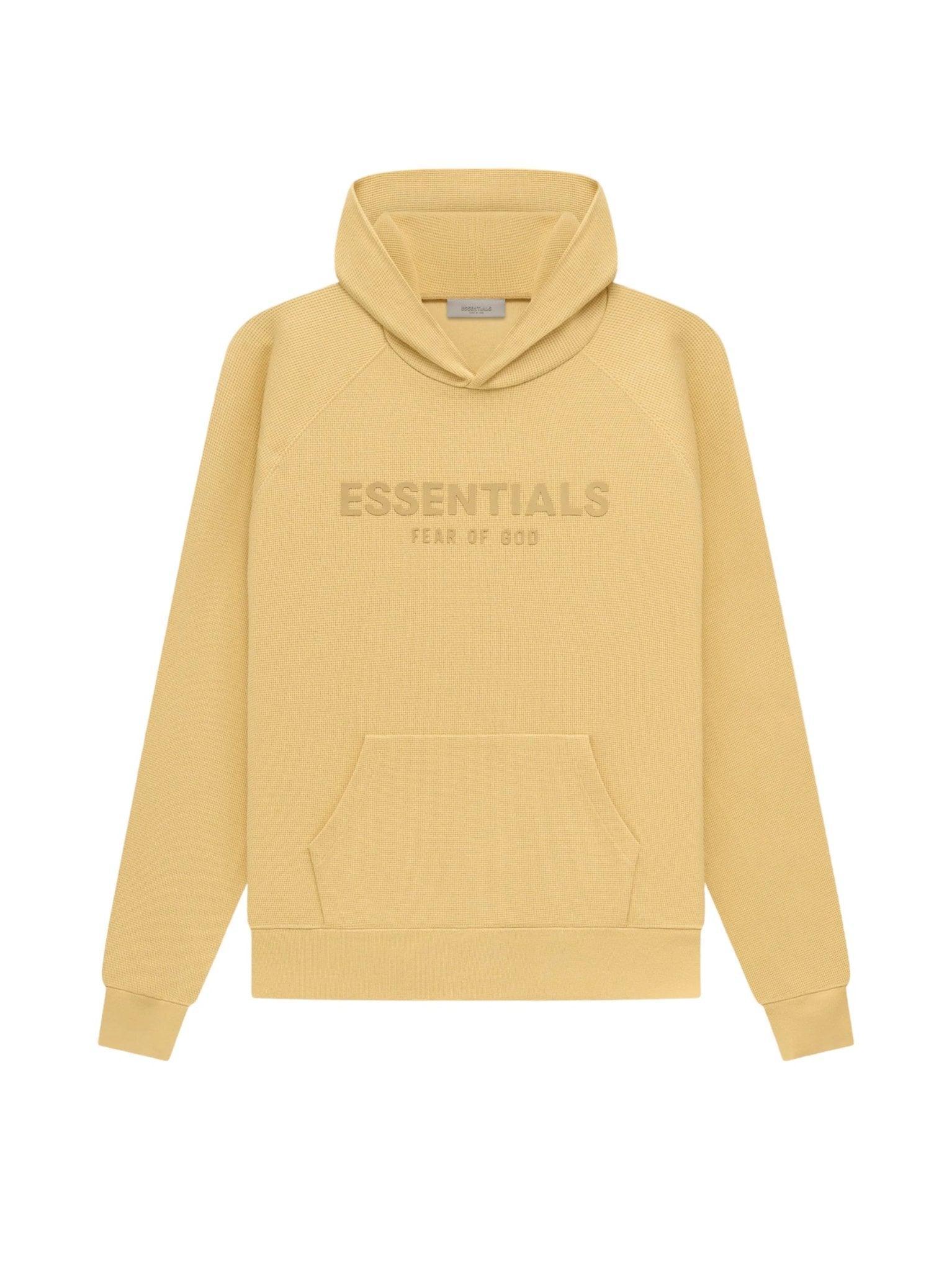 Fear of God Essentials Waffle Raglan Hoodie Light Tuscan - Supra Sneakers