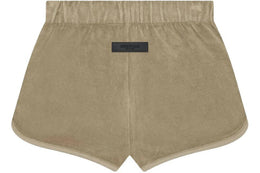 Fear of God Essentials Pantaloncini da spiaggia in velluto per donna Oak