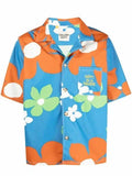 Gallery Dept. Camicia con stampa floreale Blu / Arancione