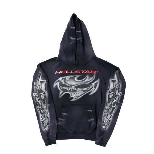 Hellstar Airbrushed Skull Hoodie - Supra Sneakers