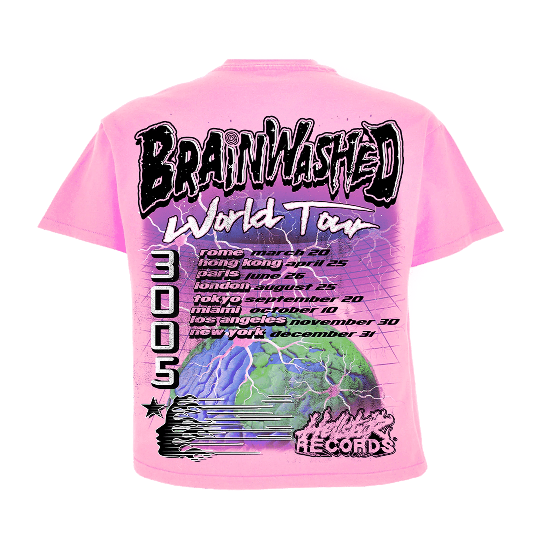 Hellstar Brainwashed World Tour T-Shirt - Supra Sneakers