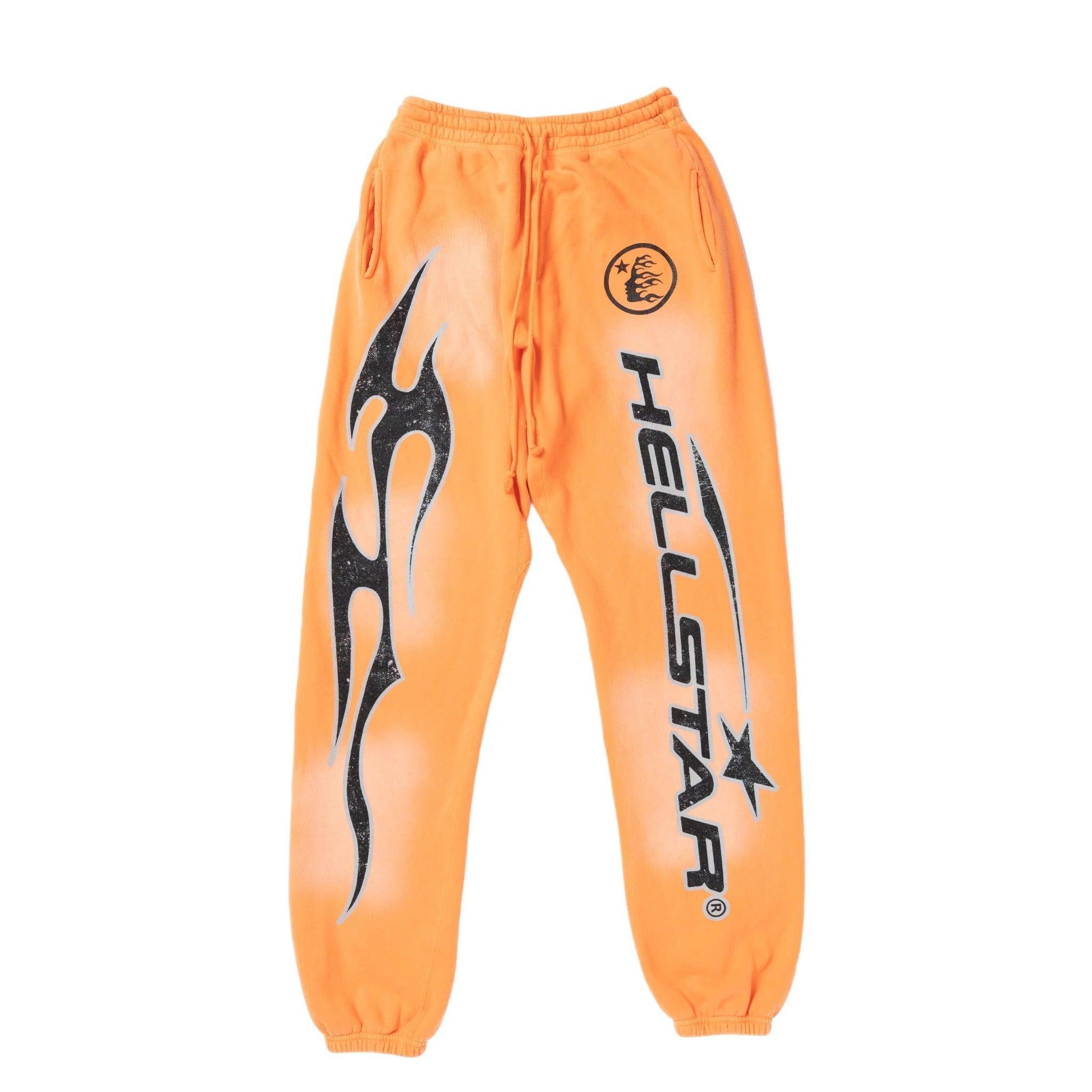 Hellstar Fire Orange Hellstar Sweatpants (Closed Elastic Bottom) - Supra Sneakers