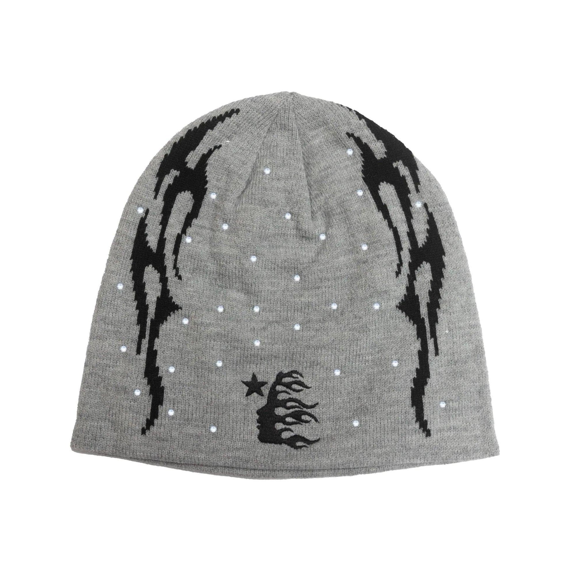 Hellstar Sports Flame Beanie (Grey) - Supra Sneakers