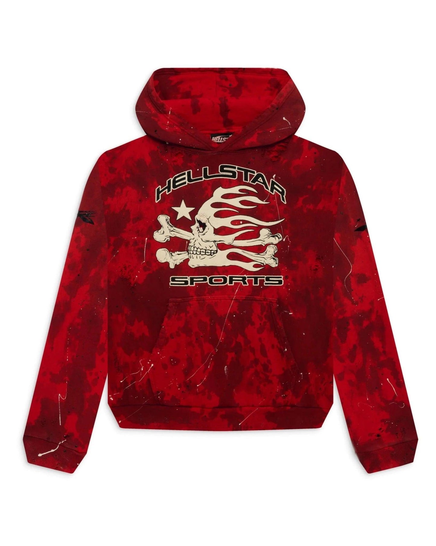 Hellstar Sports Red Tye-Dye Skull Hoodie - Supra Sneakers