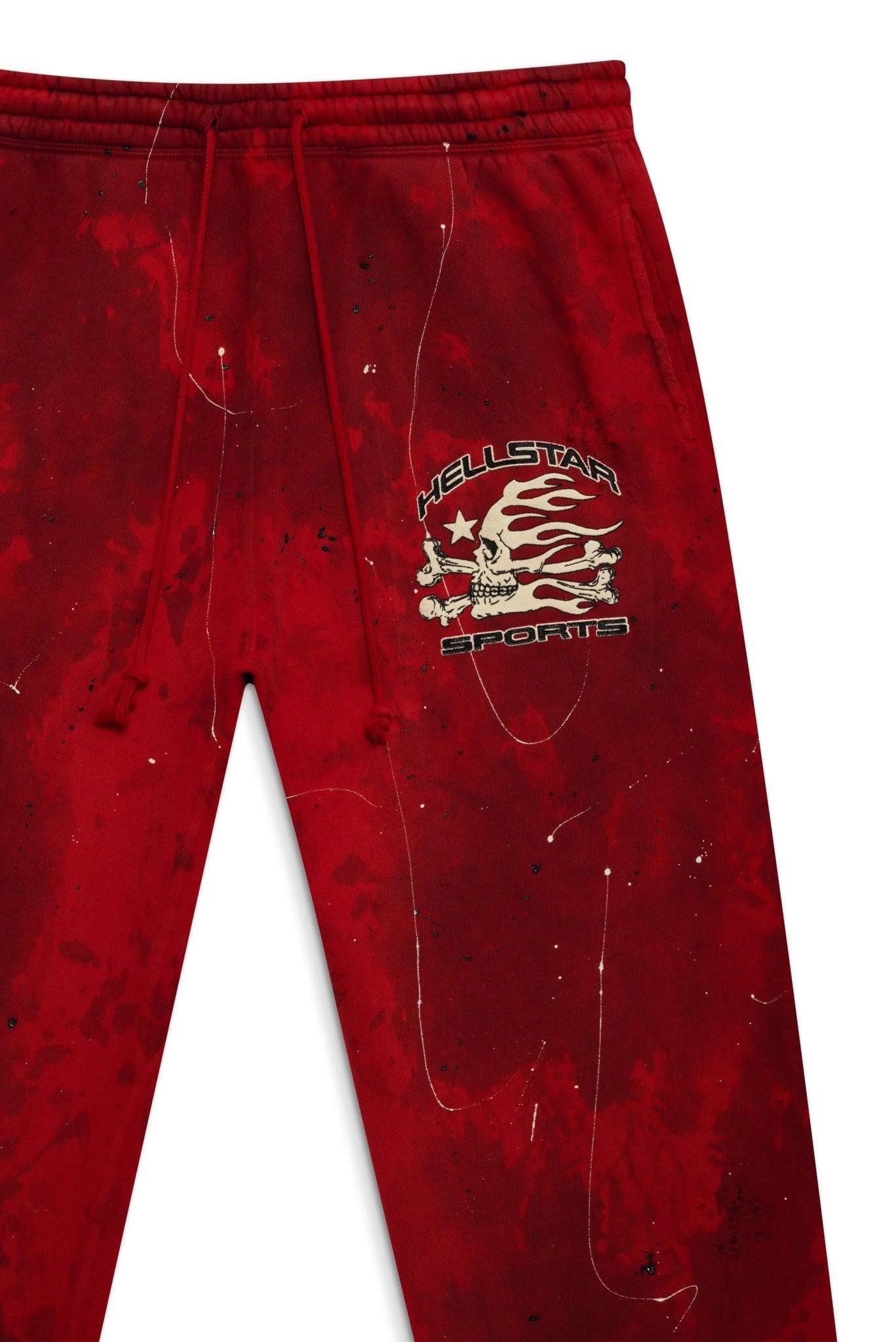 Hellstar Sports Red Tye-Dye Sweatpants - Supra Sneakers