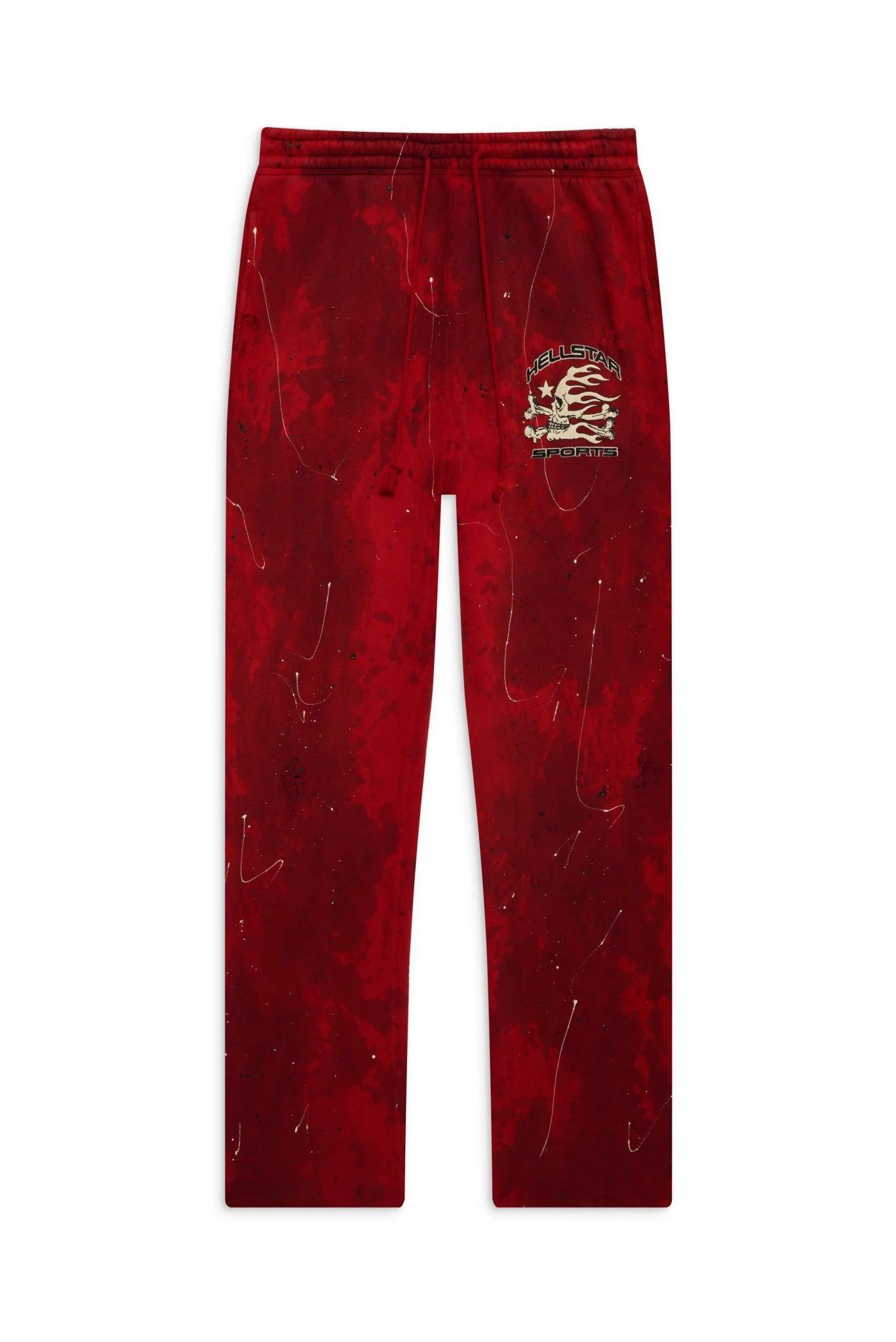 Hellstar Sports Red Tye-Dye Sweatpants - Supra Sneakers