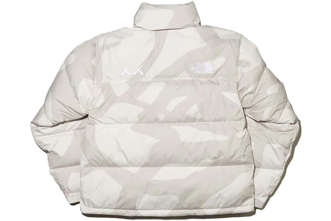 KAWS x The North Face Retro 1996 Nuptse Jacket Moonlight Ivory - Supra Sneakers