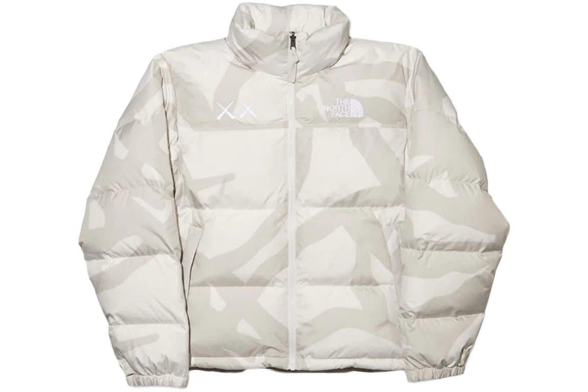 KAWS x The North Face Retro 1996 Nuptse Jacket Moonlight Ivory - Supra Sneakers