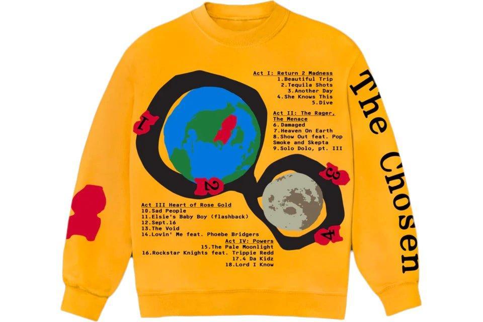 Kid Cudi CPFM For MOTM III Beautiful Trip Crewneck Yellow - Supra Sneakers