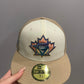 New Era 59 Fifty Sugar Shack 2.0 Toronto Blue Jays 25th Anniversary Patch Rail Hat - White, Tan, Lavender - Supra Sneakers