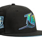 New Era 59 Fifty Tampa Bay Rays 20th Anniversary Patch Icy UV Hat - Black, Light Blue - Supra Sneakers