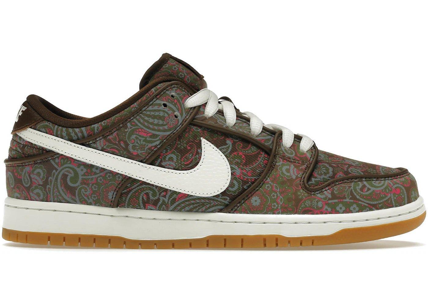 Nike SB Dunk Low Pro Paisley Brown - Supra Sneakers