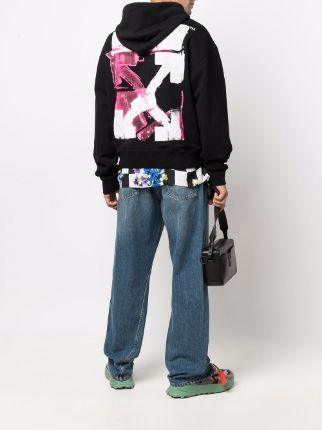 Off-White Acrylic Arrow hoodie black / pink - Supra Sneakers