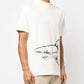 Palm Angels Broken Shark Classic Tee Cream - Supra Sneakers