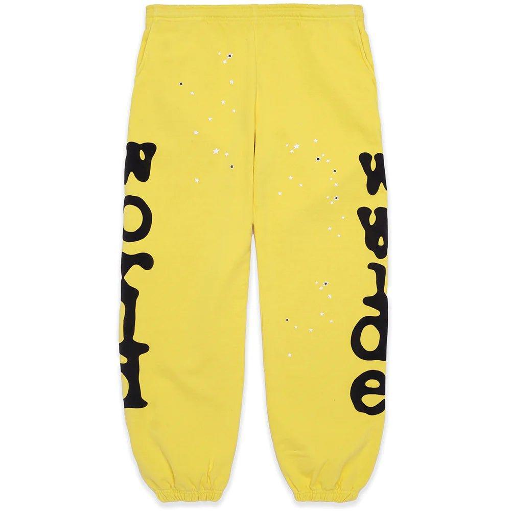 Sp5der Beluga Sweatpants Yellow - Supra Sneakers