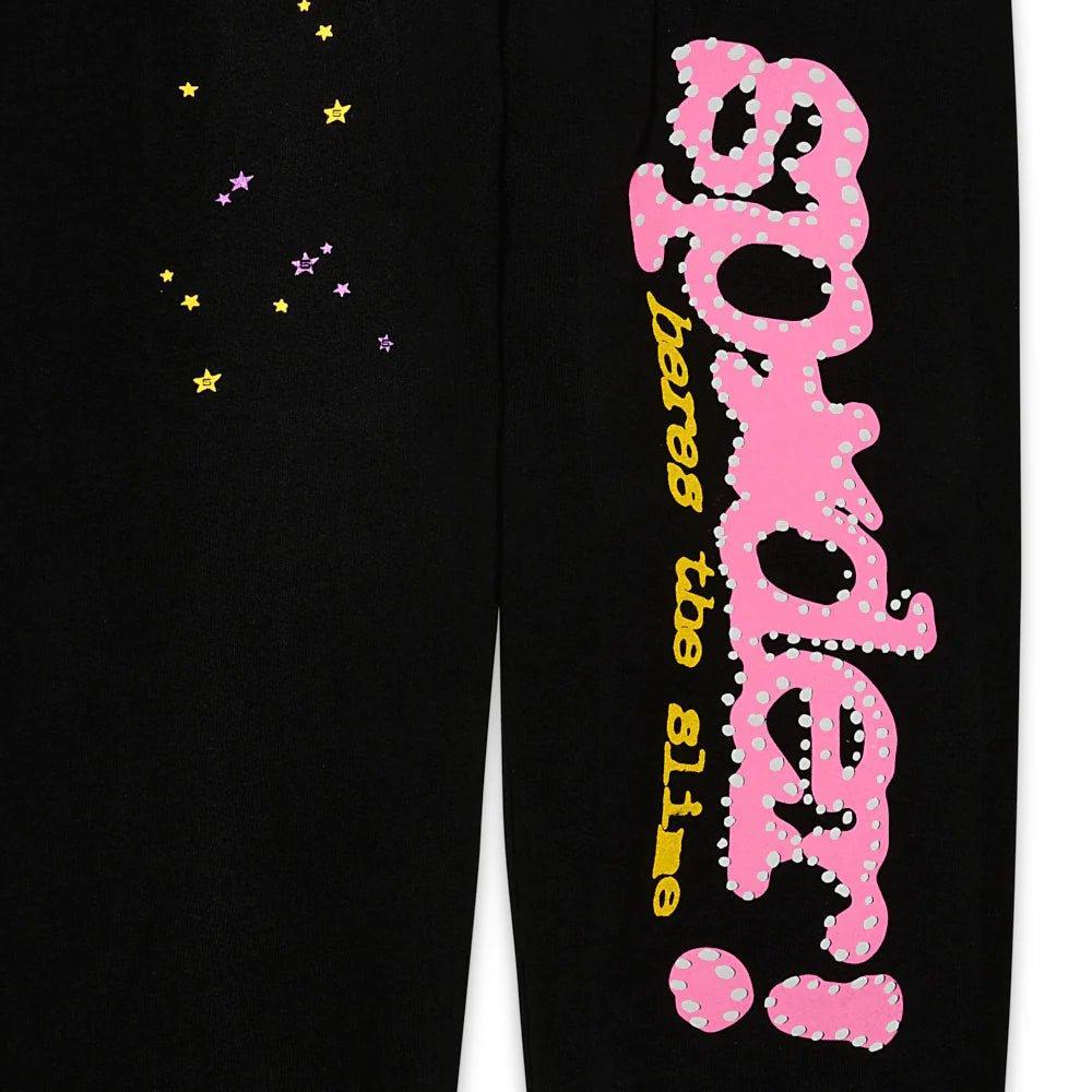 Sp5der Black P*nk V2 Sweatpants - Supra Sneakers