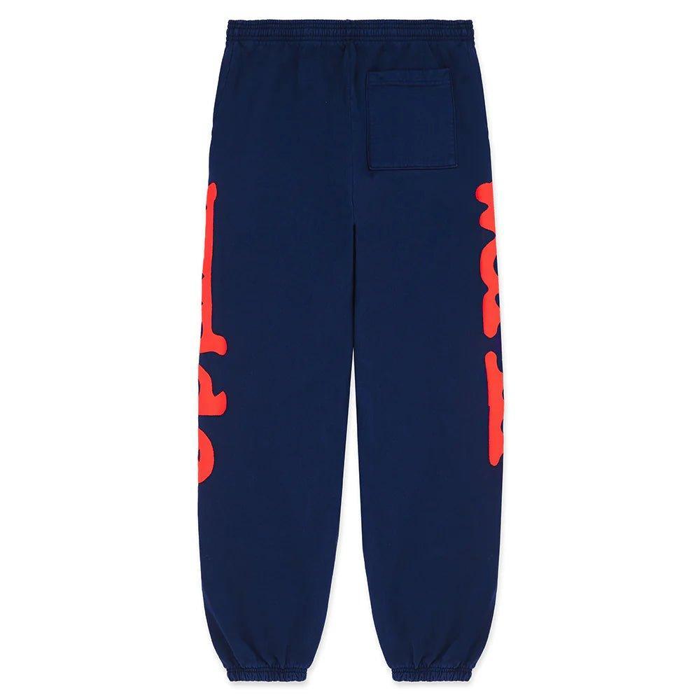 Sp5der Navy & Red Beluga Sweatpants - Supra Sneakers